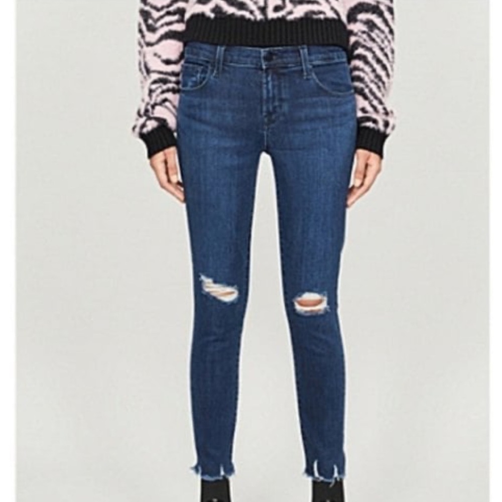 J Brand 835 Mid Rise Crop Skinny